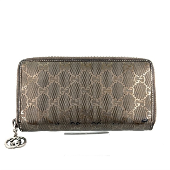 Gucci Handbags - Gucci 🪢 Imprime Monogram GG Pierce Zip Around Wallet Mauve